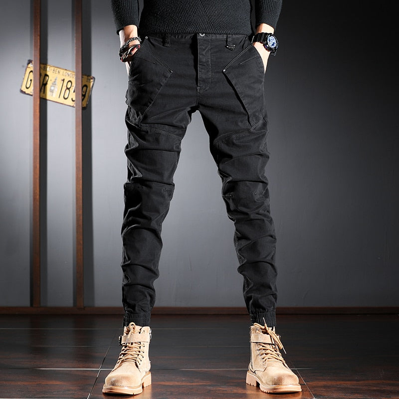 Pantalon Cargo Kaki Homme – Style Militaire Urbain | Coupe Slim Jogger