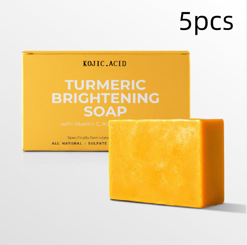 Savon Éclaircissant Curcuma & Acide Kojique – Peau Lumineuse & Unie