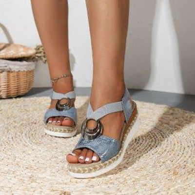 Sandales Compensées Femme – Confort & Élégance