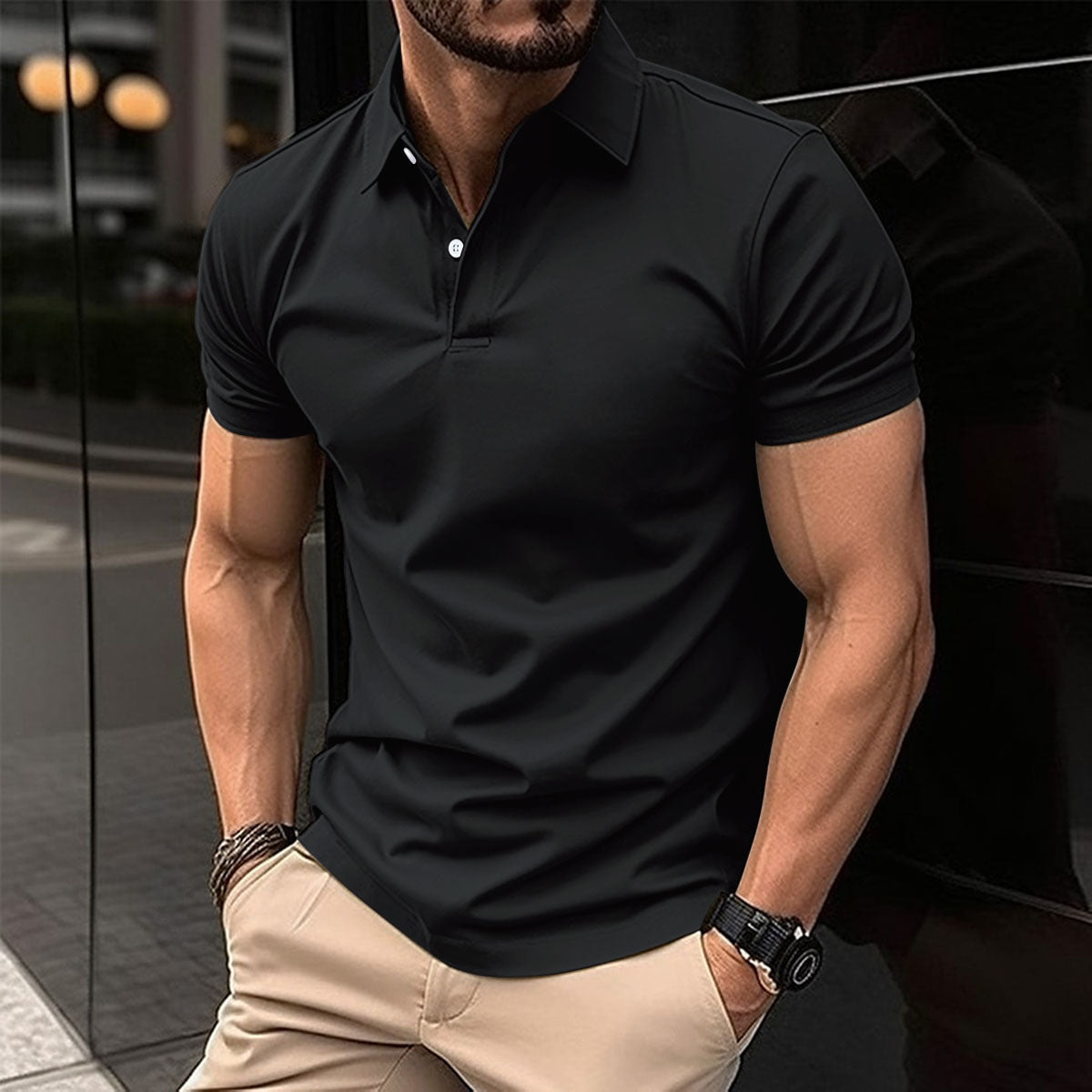 Polo Homme Slim Fit – Chic Décontracté Été