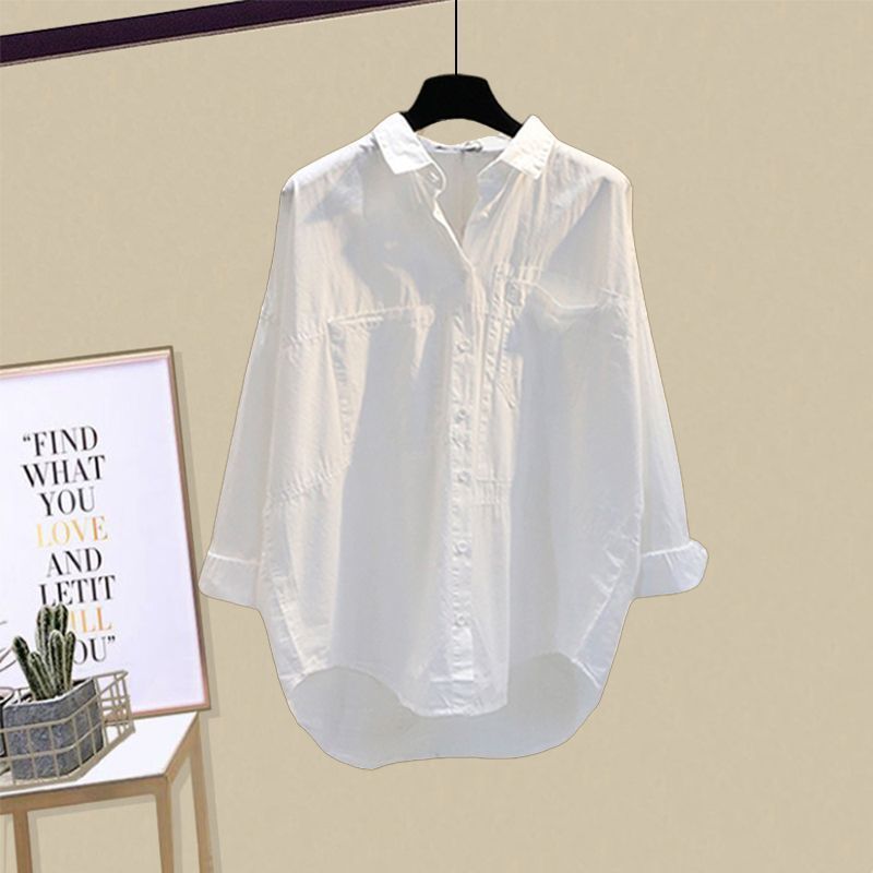 Ensemble 3 pièces femme – Débardeur kaki + short taille haute + chemise blanche oversize