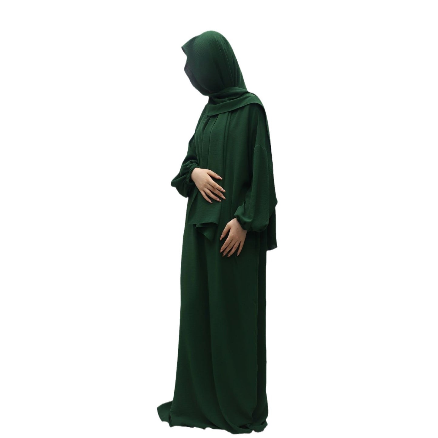 Abaya Femme Luxe – Fluide, Élégante avec Hijab Assorti (7 Couleurs)