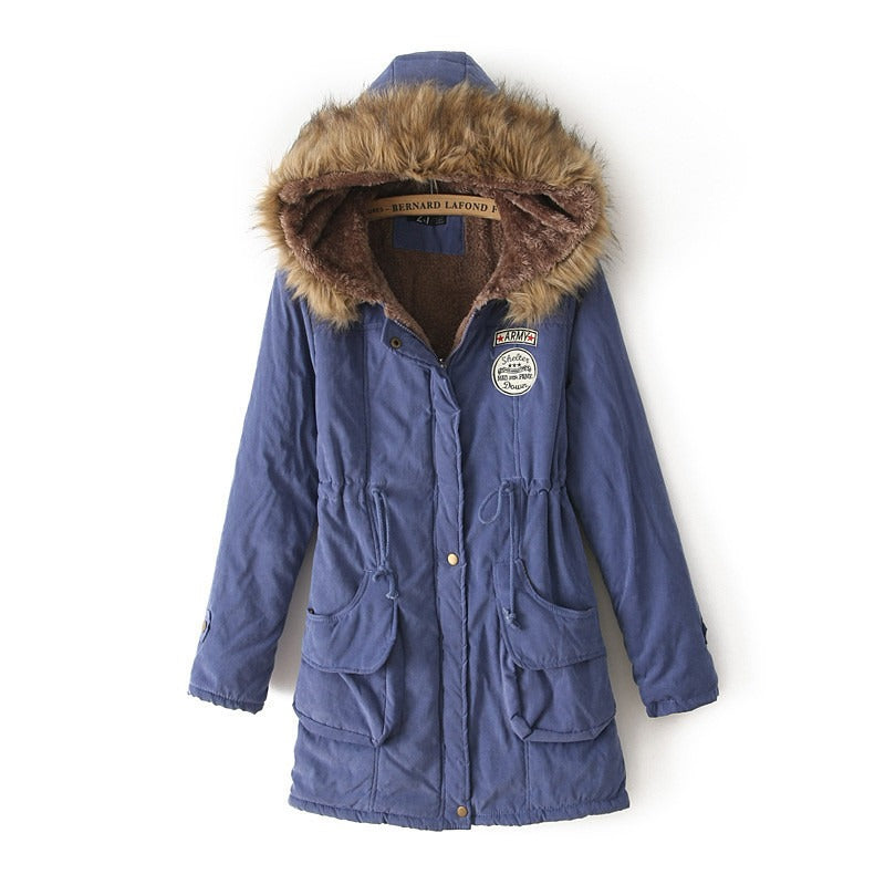 Parka d’Hiver Femme Doublée Polaire | Capuche Fourrure Chaude et Élégante – Disponible en Plusieurs Couleurs