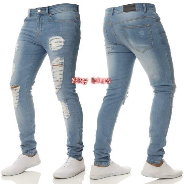 Jean Slim Déchiré Homme – Collection Streetwear