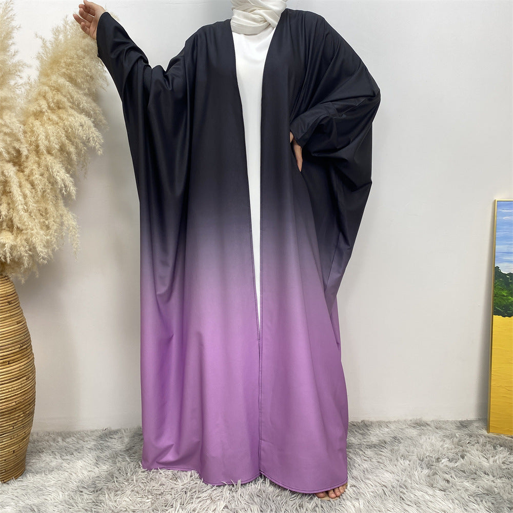ABAYA ROUGE & BLANC – RAFFINEMENT ET MODERNITÉ