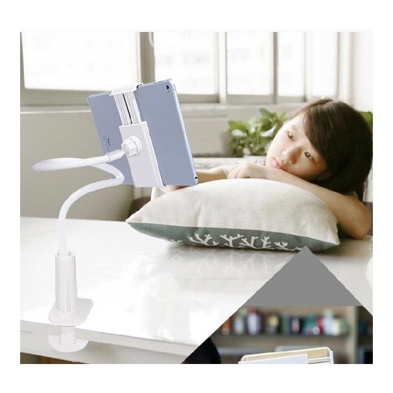 Support Mobile Flexible 360° – Bras Spiralé Universel pour Téléphone & Tablette