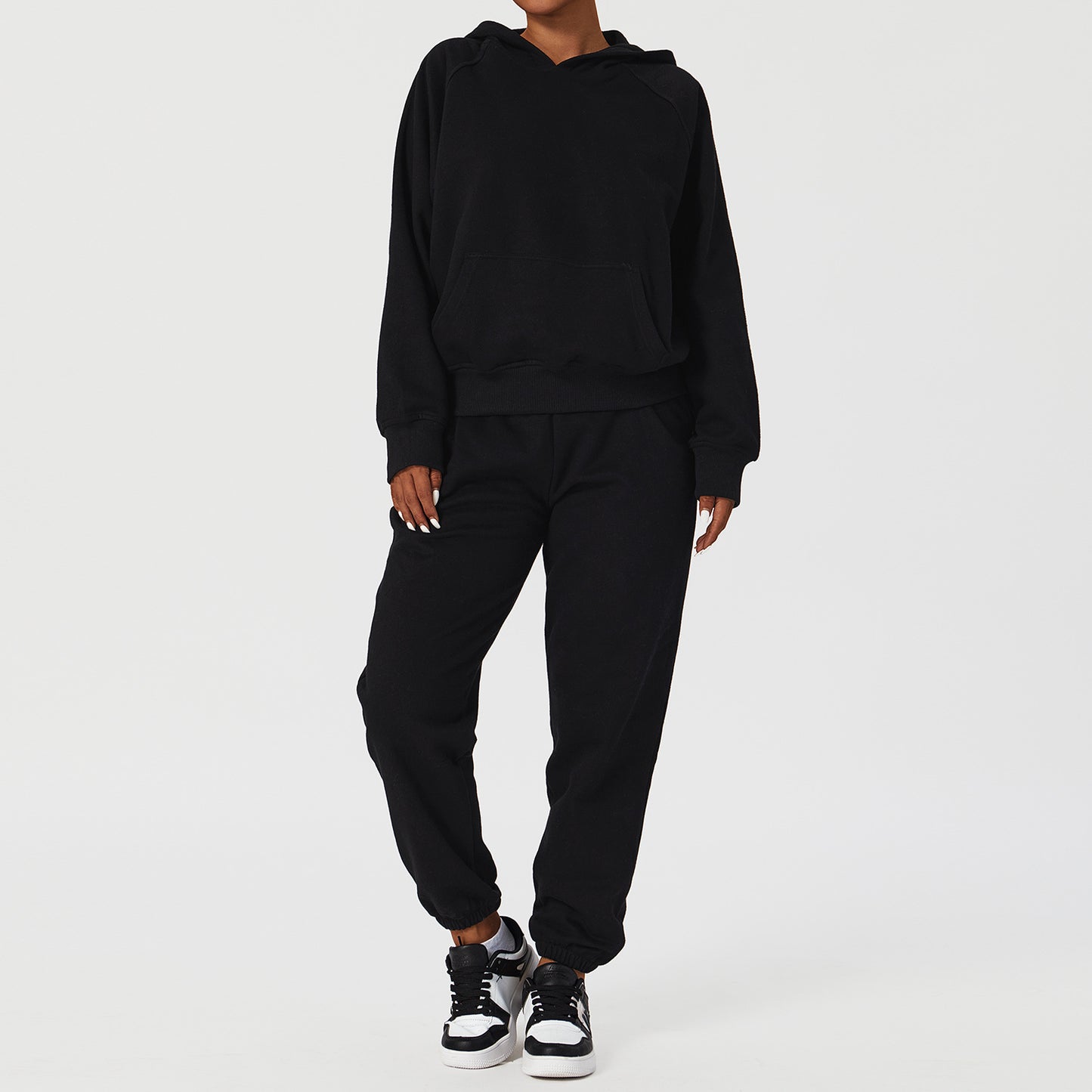 Ensemble Jogging Premium Femme – Hoodie Oversize + Pantalon Doublé Polaire