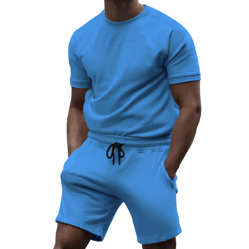 Ensemble Homme T-Shirt + Short – Sport Décontracté Été