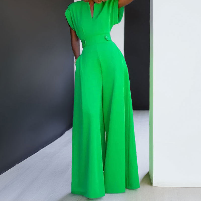 Pantalon Large Taille Haute Évasé - Look Chic et Fluide | Mode Femme Été 2025