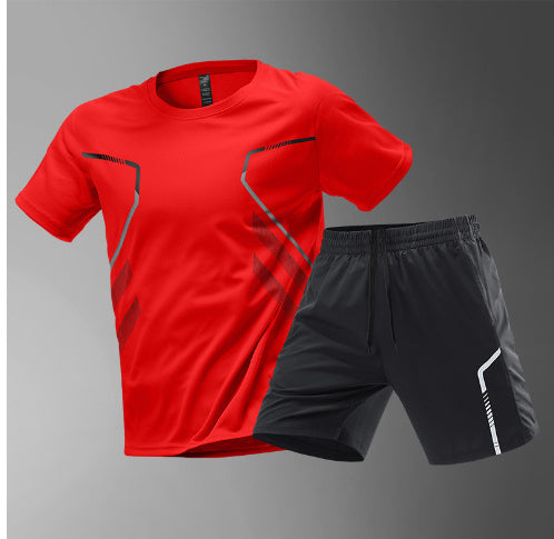 Ensemble de Sport Homme – T-shirt + Short Respirant