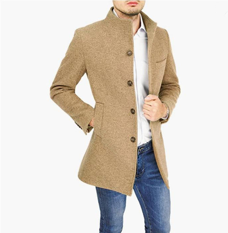 Manteau élégant homme – Coupe droite minimaliste