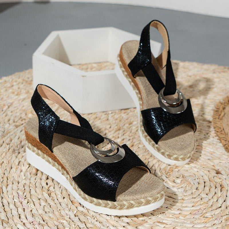 Sandales Compensées Femme – Confort & Élégance