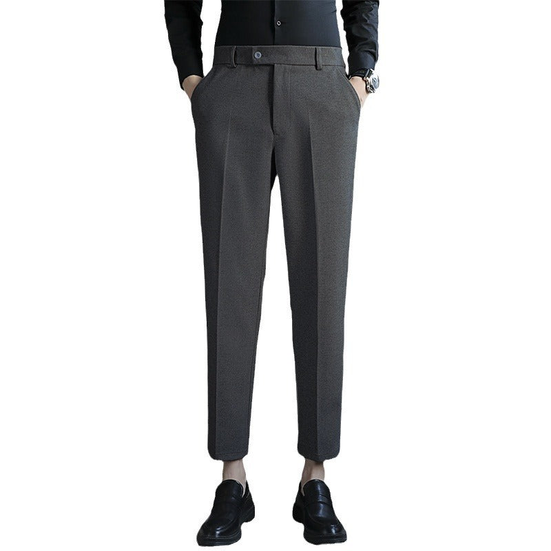 Pantalon Décontracté Homme Chic – Taille Élastique, Coupe Ajustée | Look Tendance Minimaliste