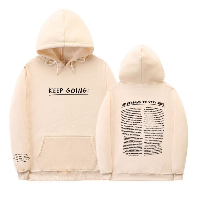 Hoodie "KEEP GOING;" – Motivation & Confort au quotidien