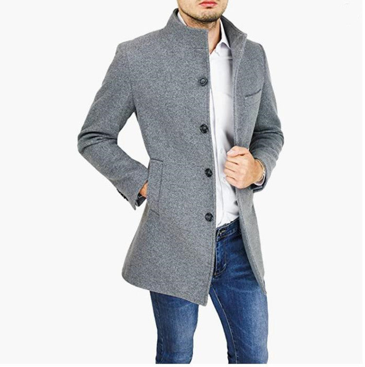Manteau élégant homme – Coupe droite minimaliste