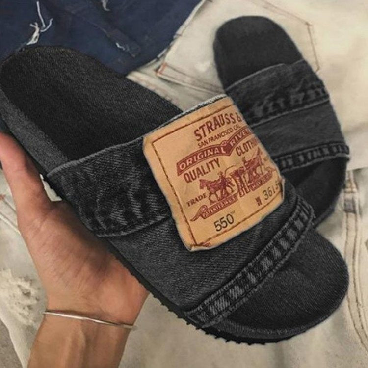 Sandales Denim Levi’s Style – Patch Vintage & Design Jean Unique