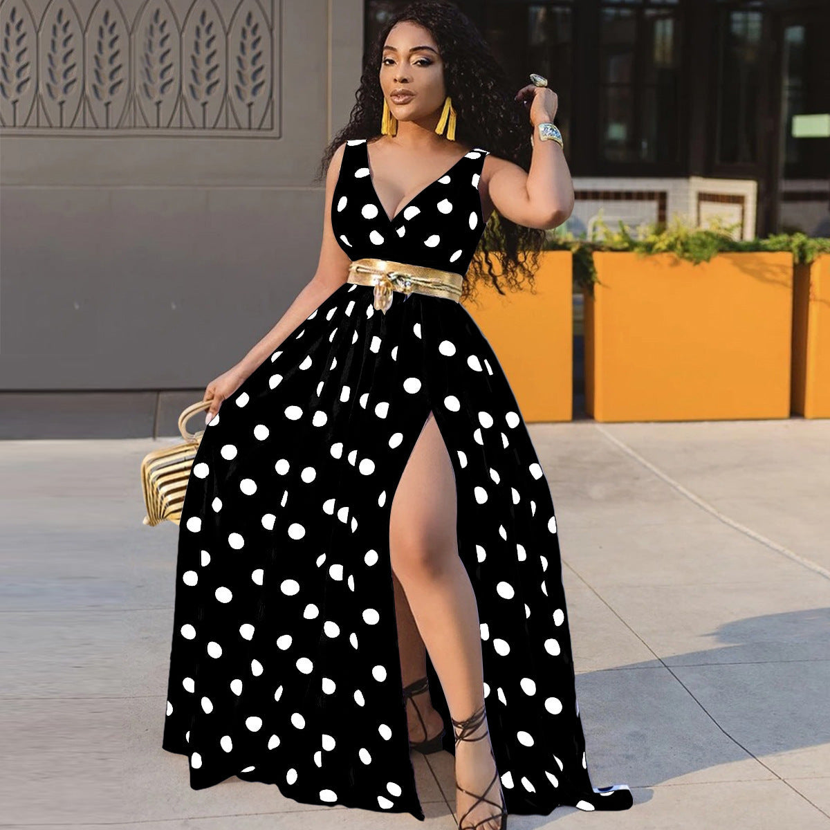 Robe Longue Fendue Femme – "Summer Diva" | Fluide, Sexy & Élégante