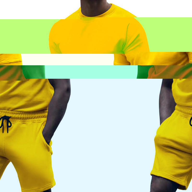 Ensemble Homme T-Shirt + Short – Sport Décontracté Été