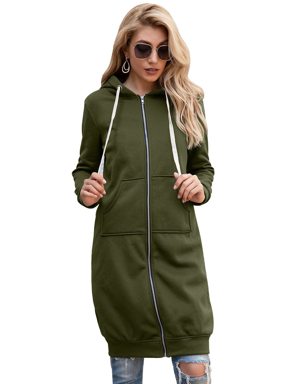 Veste Longue à Capuche Femme – Streetwear Chic & Confort