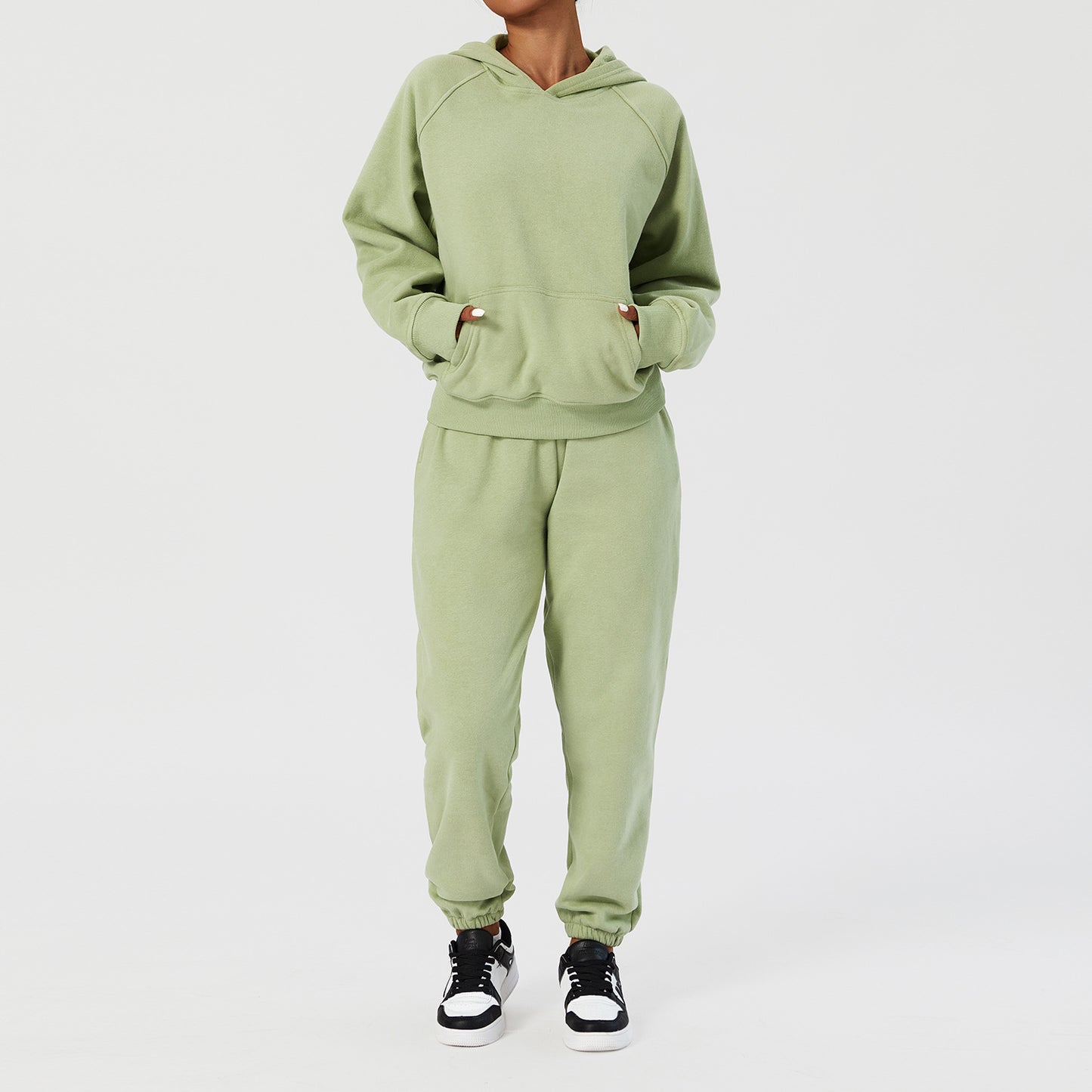 Ensemble Jogging Premium Femme – Hoodie Oversize + Pantalon Doublé Polaire