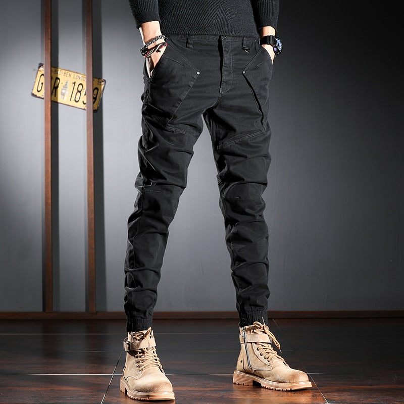 Pantalon Cargo Kaki Homme – Style Militaire Urbain | Coupe Slim Jogger