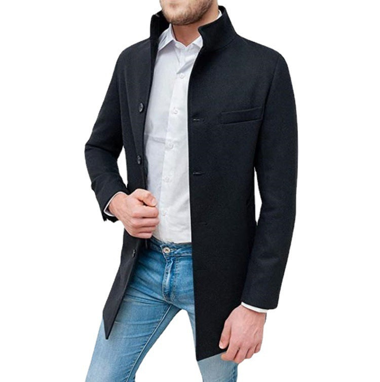 Manteau élégant homme – Coupe droite minimaliste