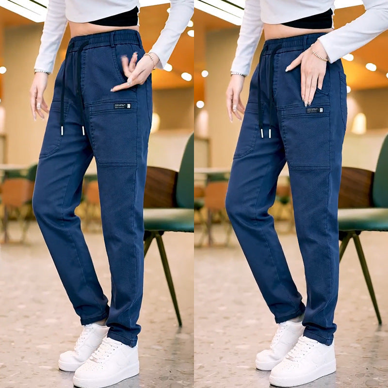 Pantalon Cargo Chic & Confort – Taille Haute, Look Urbain Décontracté Sports Fashion