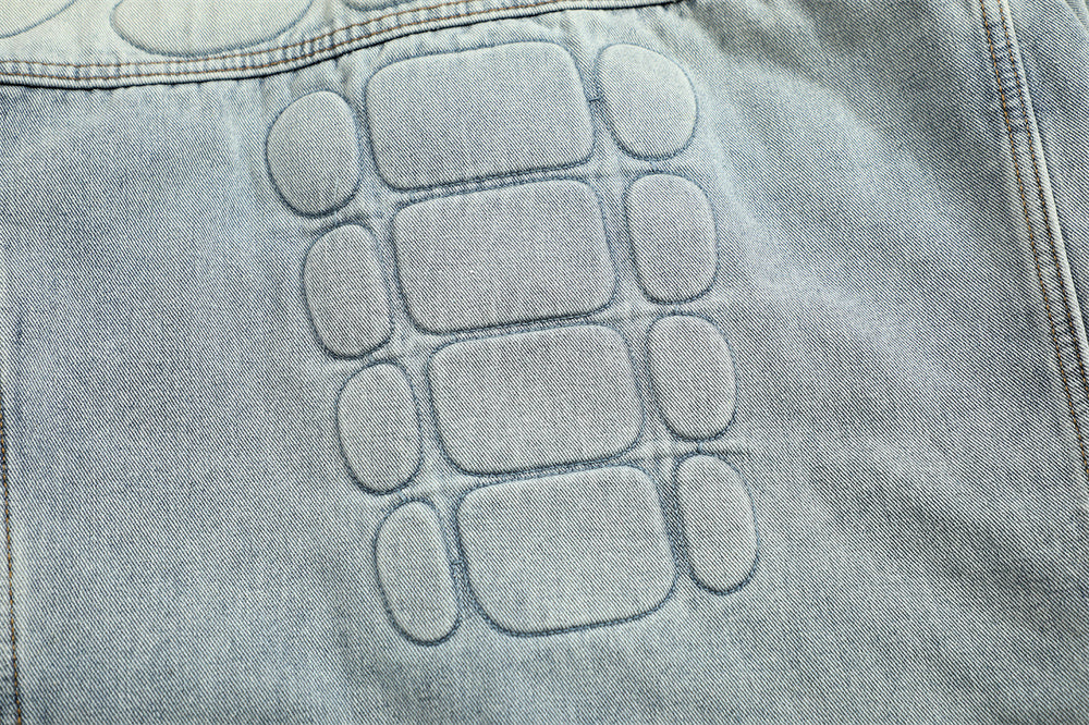 Veste en Jean Délavée Homme – Style Streetwear & Décontracté