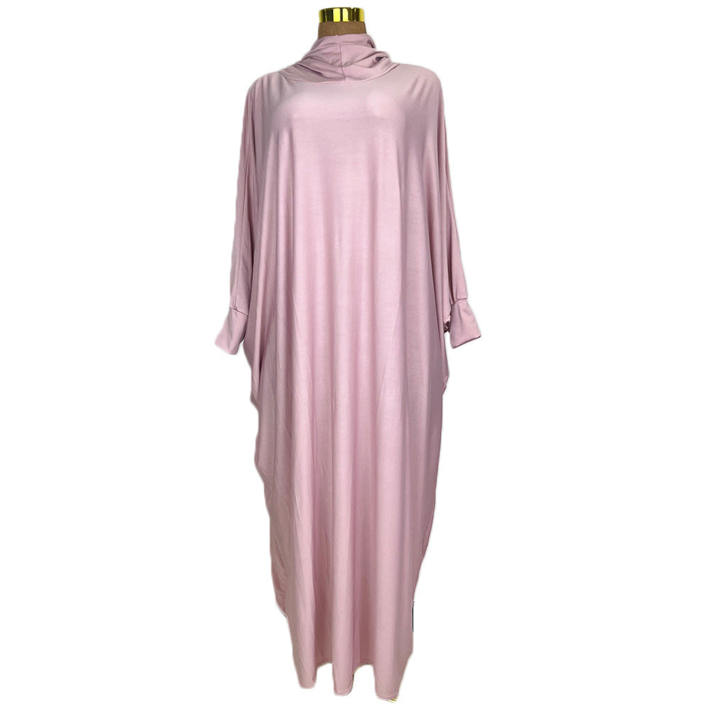 Abaya Papillon Satinée – Magenta Royal | Look Luxe & Fluide