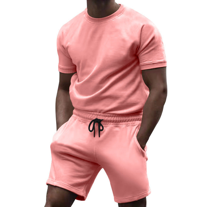Ensemble Homme T-Shirt + Short – Sport Décontracté Été