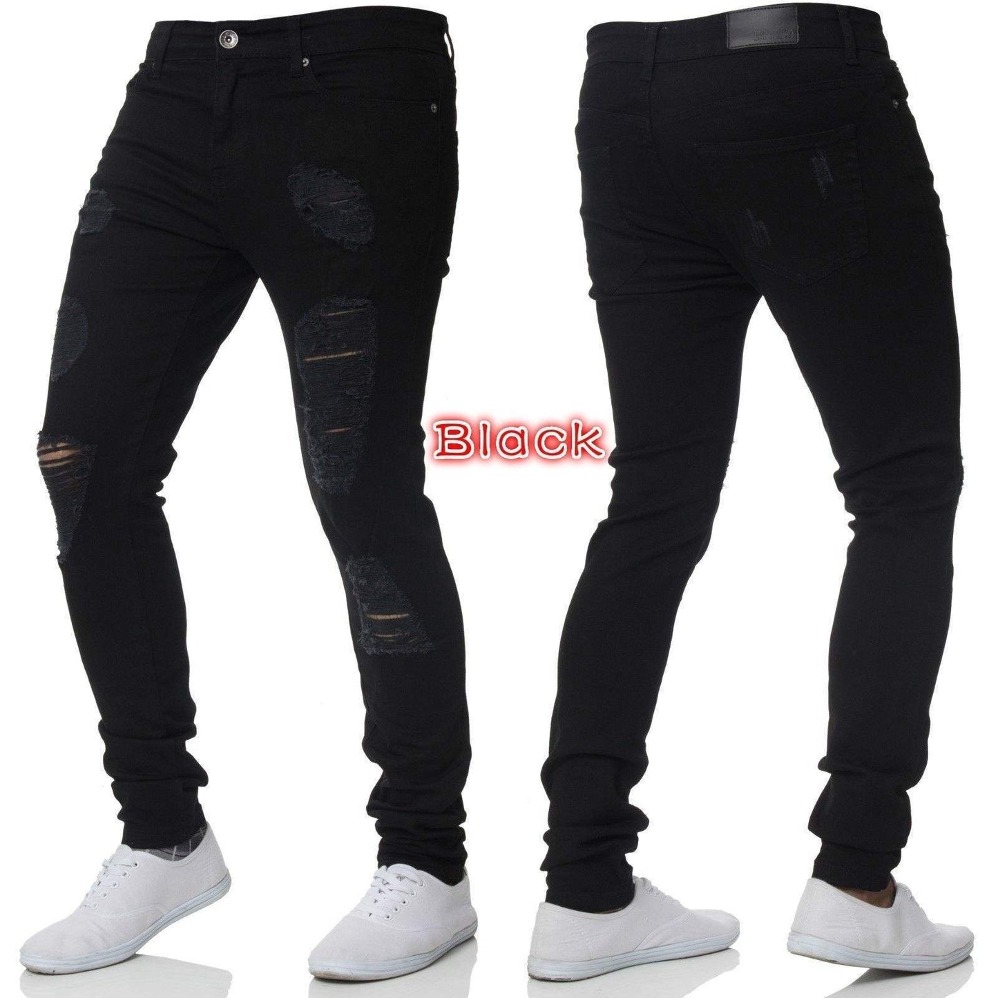 Jean Slim Déchiré Homme – Collection Streetwear