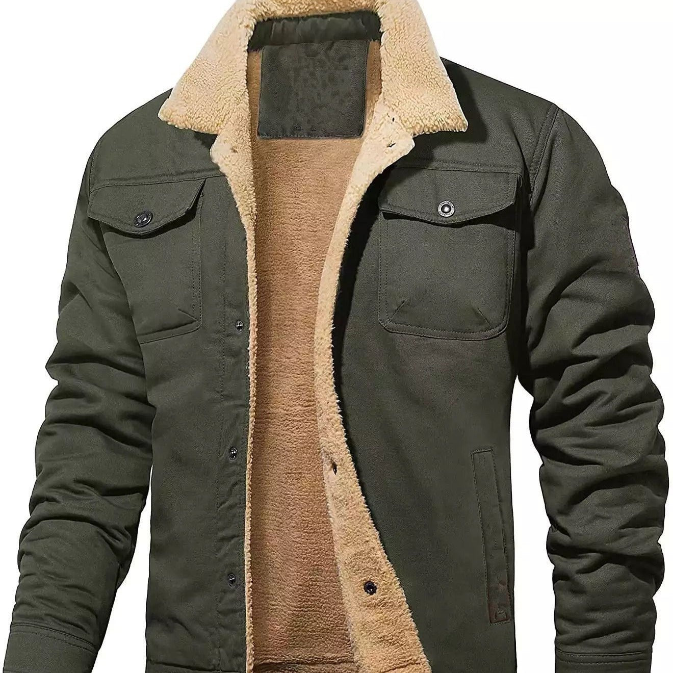 Veste Homme Sherpa – Chaude, Robuste et Stylée pour l’Hiver