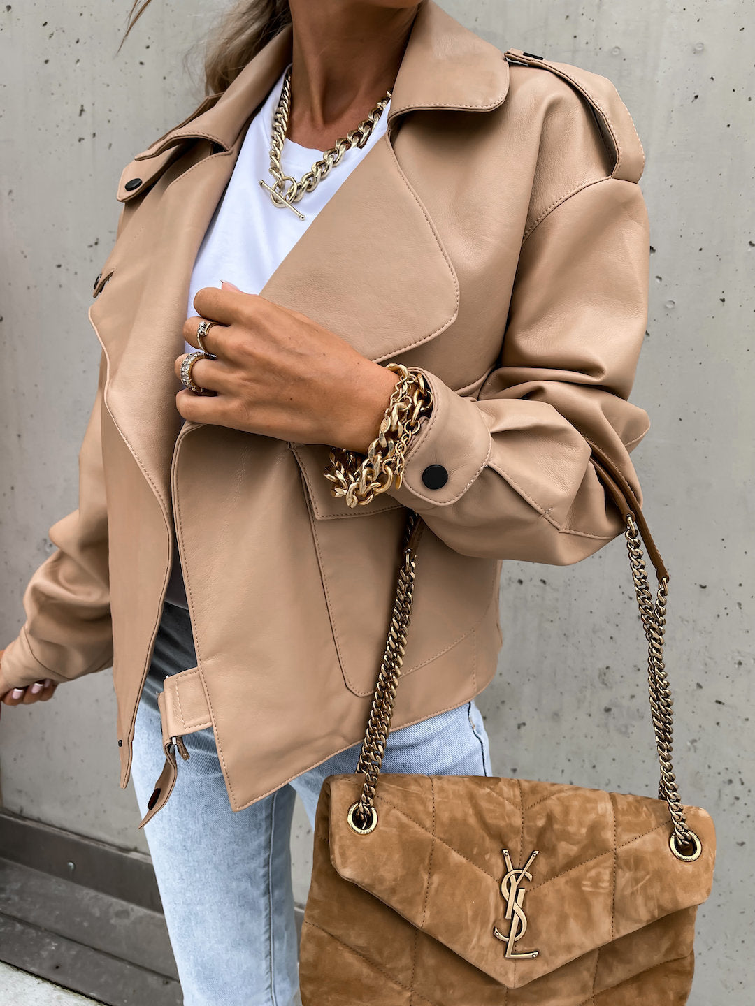Veste en Simili Cuir Oversize – Style Urbain Chic