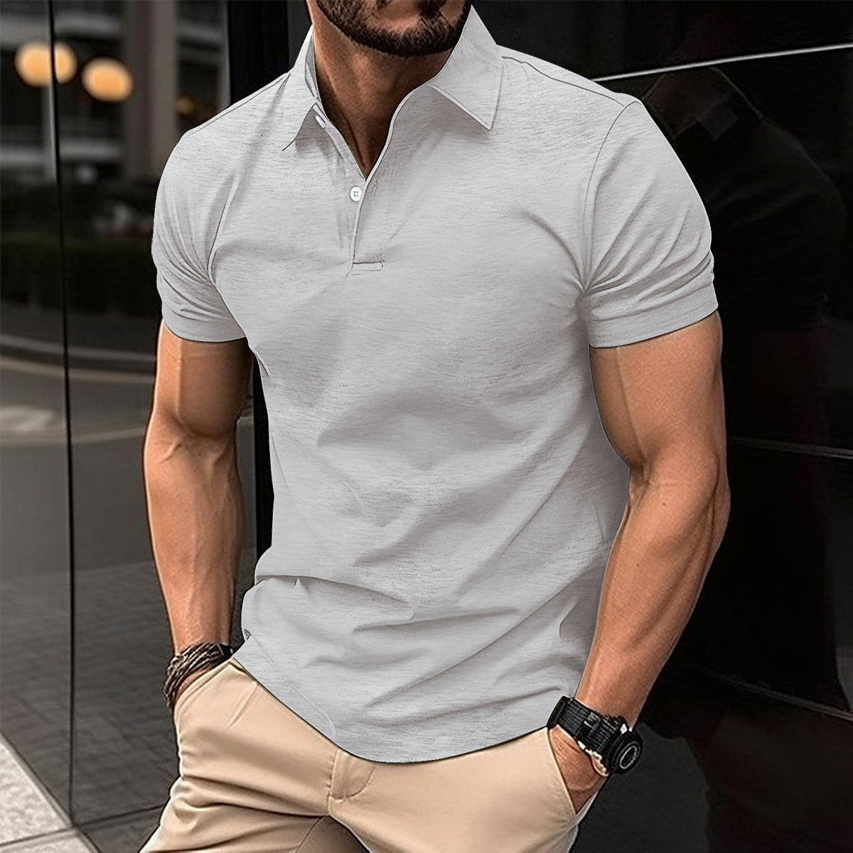 Polo Homme Slim Fit – Chic Décontracté Été