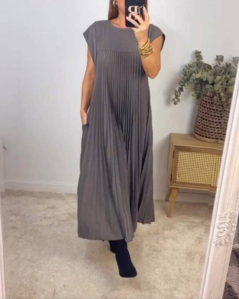 Robe Longue Plissée Élégante – Style Chic & Confort Absolu
