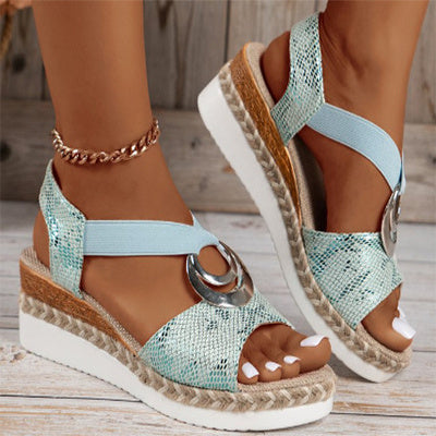 Sandales Compensées Femme – Confort & Élégance