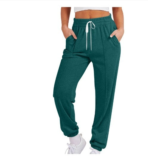 Pantalon Jogger Femme – Taille Élastique & Cordon | Pantalon de Sport Décontracté Streetwear