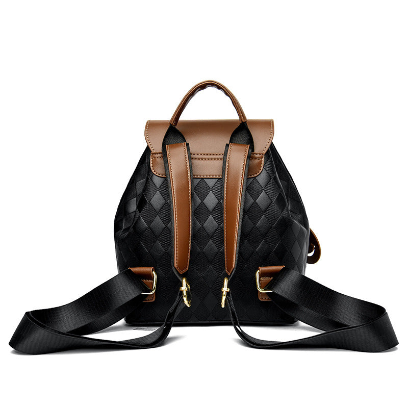 Sac à Dos Femme Élégant – Style Tressé Cuir PU – Multi-Compartiments