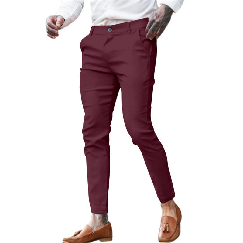 Pantalon Homme Slim Chic – Taille Élastique, Look Habillé & Confort Stretch | Mode Tendance