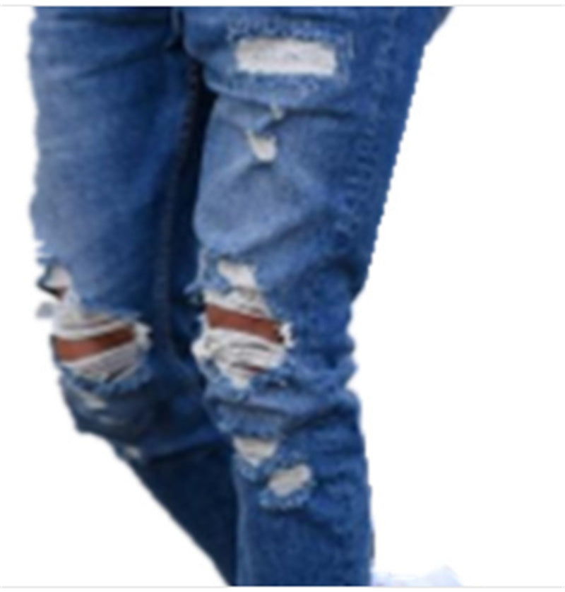 Jean Slim Fit Déchiré – Style Urbain