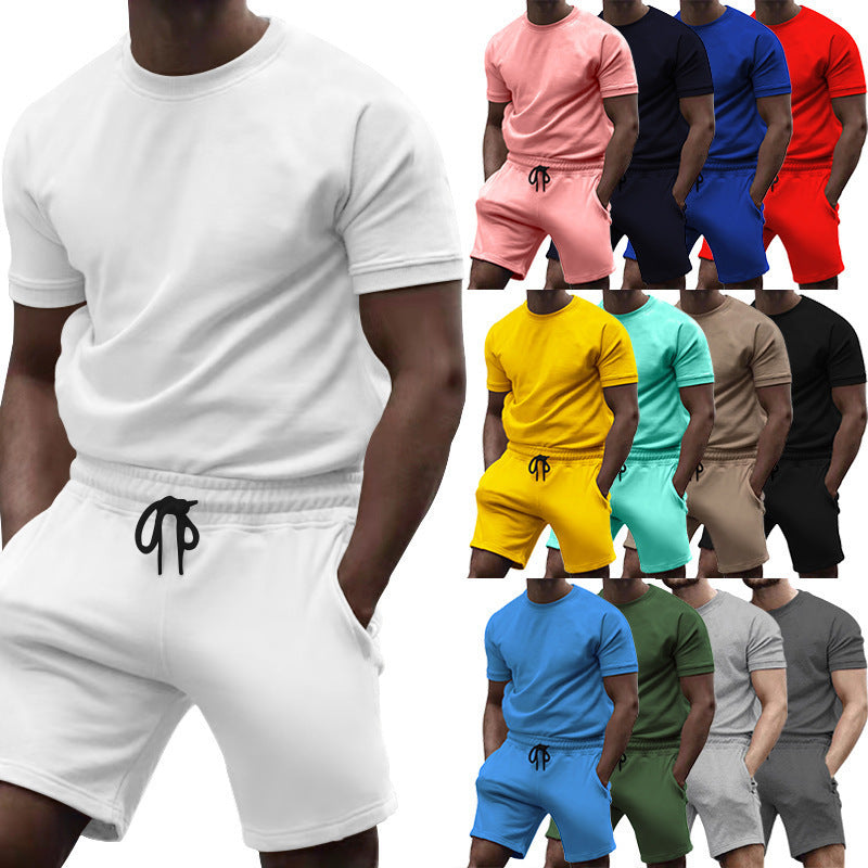 Ensemble Homme T-Shirt + Short – Sport Décontracté Été