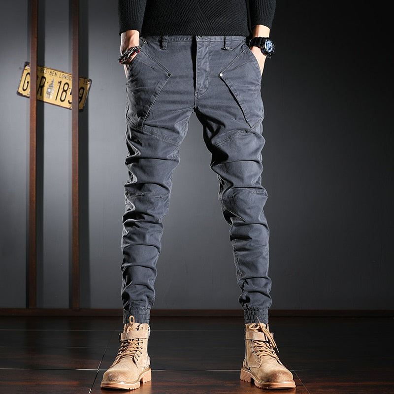 Pantalon Cargo Kaki Homme – Style Militaire Urbain | Coupe Slim Jogger
