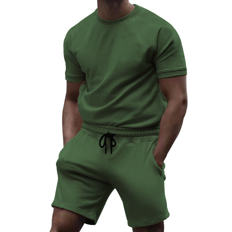 Ensemble Homme T-Shirt + Short – Sport Décontracté Été