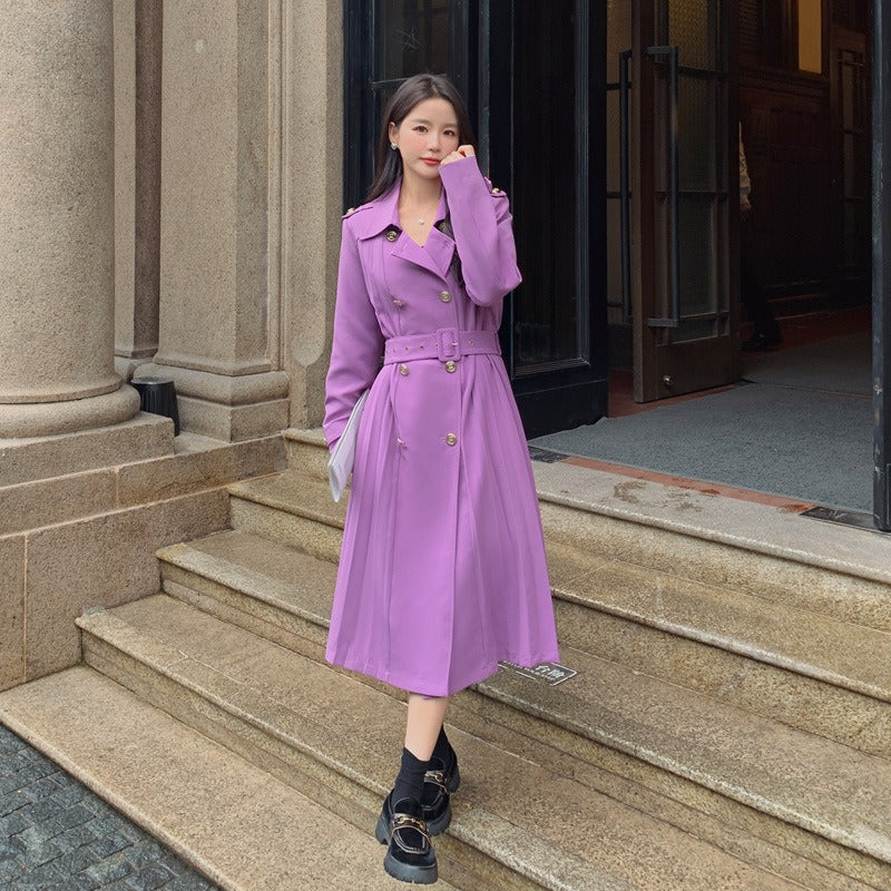 Manteau long matelassé femme doublé polaire