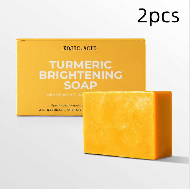 Savon Éclaircissant Curcuma & Acide Kojique – Peau Lumineuse & Unie