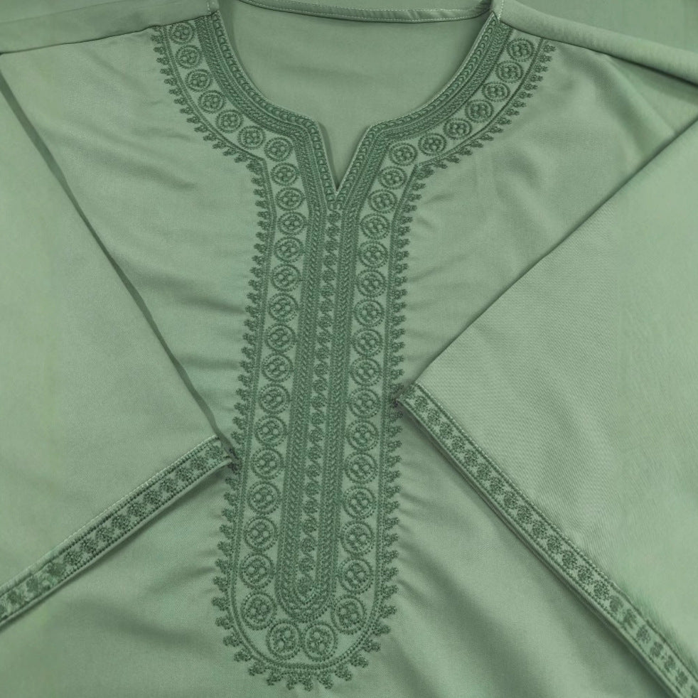 Robe Traditionnelle pour Homme Modèle Vert – Élégance et Confort Islamique