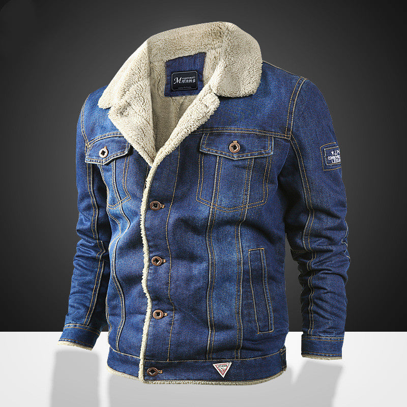 Veste en Jean Sherpa Homme – Style Urbain & Hiver Chaud