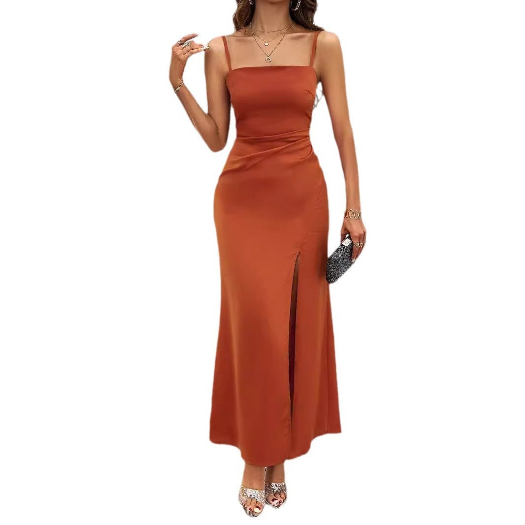 Robe Longue Fendue Chic - Sans Manches & Look Sexy | Soirée, Mariage, Mode Femme