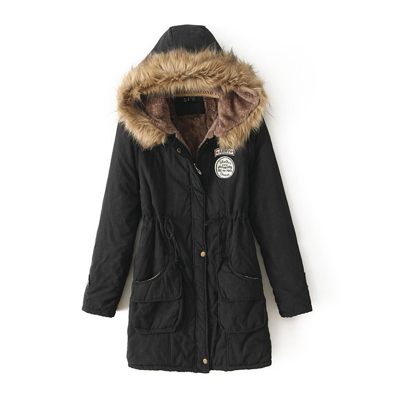 Parka d’Hiver Femme Doublée Polaire | Capuche Fourrure Chaude et Élégante – Disponible en Plusieurs Couleurs