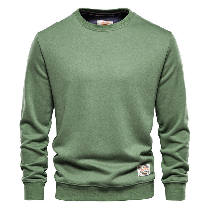 Sweat homme uni coupe droite, confortable et tendance casual